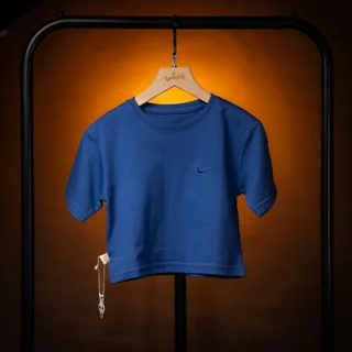 بسته چهار عددی کراپ باکسی اسپرت نایکی NIKE ؛ نخ پنبه آبی