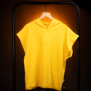 بسته ۴ عددی تیدا ؛ وست کلاه دار NIKE دو‌رو پنبه زرد