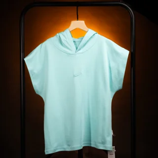 بسته ۴ عددی تیدا ؛ وست کلاه دار NIKE دو‌رو پنبه آبی آسمانی