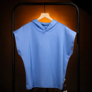 بسته ۴ عددی تیدا ؛ وست کلاه دار NIKE دو‌رو پنبه آبی فضایی