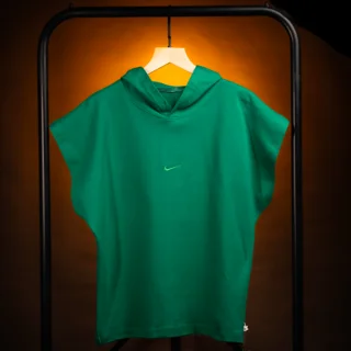بسته ۴ عددی تیدا ؛ وست کلاه دار NIKE دو‌رو پنبه سبز یشمی