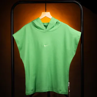 بسته ۴ عددی تیدا ؛ وست کلاه دار NIKE دو‌رو پنبه حنایی روشن