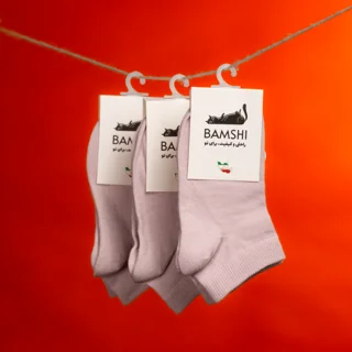 بسته 12 عددی جوراب دیارا "نقلی‌" پنبه بامشی رنگ کالباسی