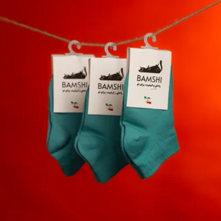 بسته 12 عددی جوراب دیارا "نقلی‌" پنبه بامشی رنگ کله غازی