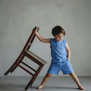 بسته ۶ عددی دو تیکه رکابی‌شلوارک دورو پنبه سومیا رنگ آبی فضایی